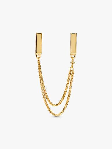 ENDVERKAUF – Safety Chain-Clip Charm – 18 Karat vergoldetes Sterlingsilber ENDVERKAUF – Safety Chain-Clip Charm – 18 Karat vergoldetes Sterlingsilber
