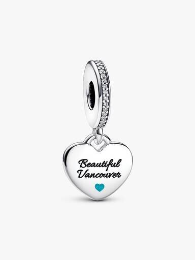 ENDVERKAUF – Vancouver-Boot-Herz-Dangle Charm – Sterlingsilber ENDVERKAUF – Vancouver-Boot-Herz-Dangle Charm – Sterlingsilber