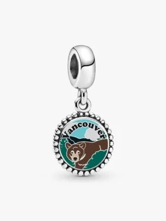 ENDVERKAUF – Vancouver-Bären-Dangle Charm – Sterlingsilber