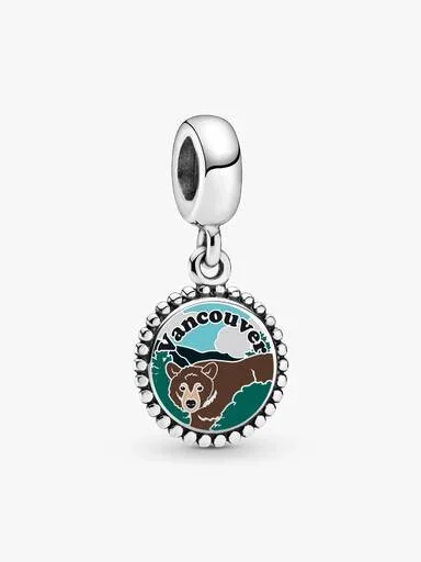 ENDVERKAUF – Vancouver-Bären-Dangle Charm – Sterlingsilber ENDVERKAUF – Vancouver-Bären-Dangle Charm – Sterlingsilber