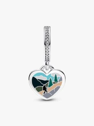 ENDVERKAUF – Vancouver Hiker Dangle Charm – Sterlingsilber