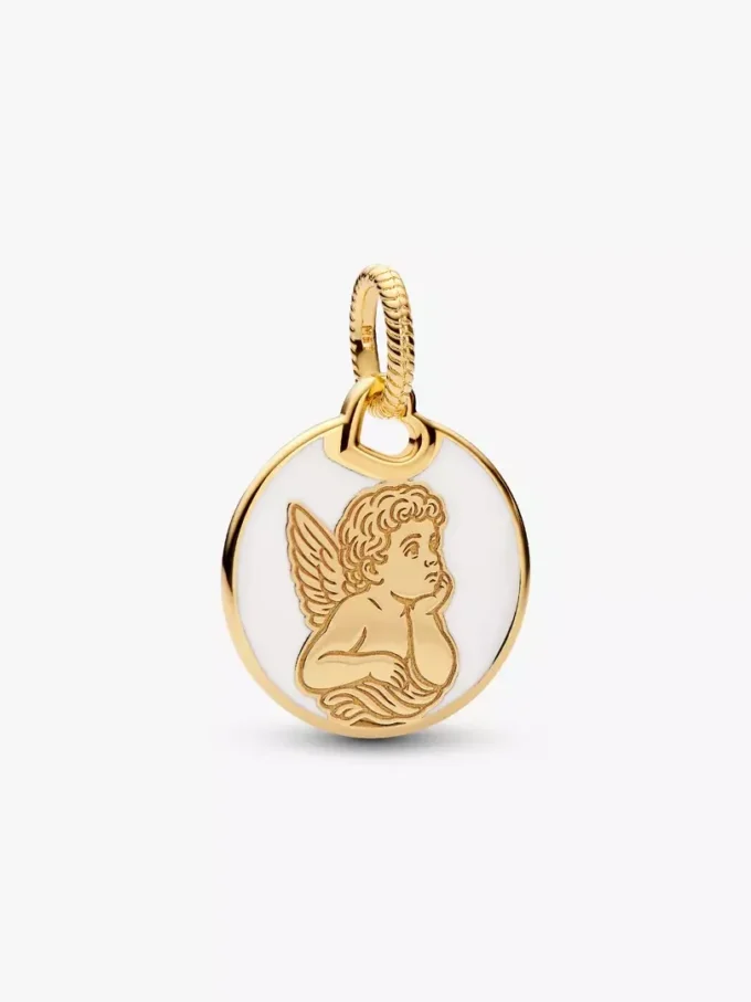 Engel-Charm, 14 Karat vergoldet