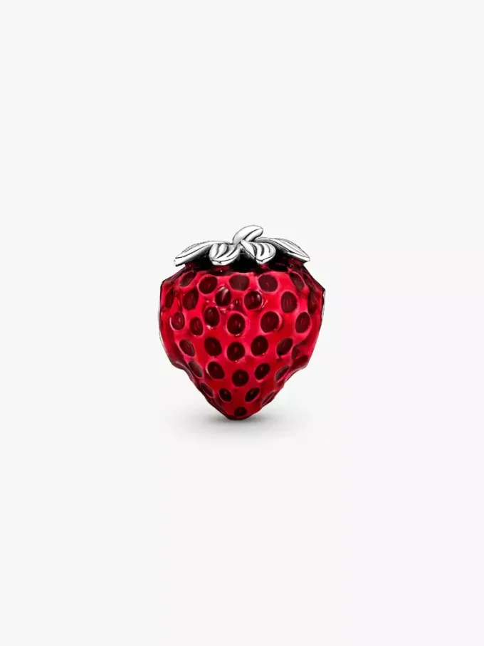 Erdbeer-Charm aus Sterlingsilber