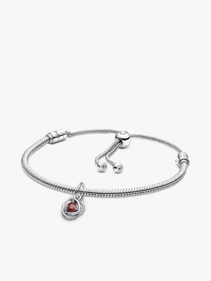 Eternity Circle-Dangle Charm-Armband-Set für Juli, 2er-Set Eternity Circle-Dangle Charm-Armband-Set für Juli, 2er-Set