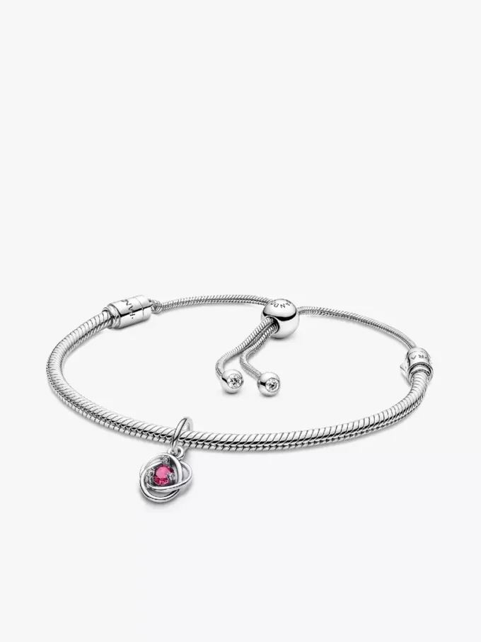 Eternity Circle-Dangle Charm-Armband-Set „Oktober“ (2er-Set) Eternity Circle-Dangle Charm-Armband-Set „Oktober“ (2er-Set)