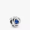 September Blue Eternity Circle Charm, Sterlingsilber September Blue Eternity Circle Charm, Sterlingsilber