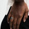 April-Geburtsstein Eternity Circle Ring – Sterlingsilber