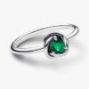 April-Geburtsstein Eternity Circle Ring – Sterlingsilber