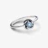 April-Geburtsstein Eternity Circle Ring – Sterlingsilber