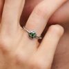 April-Geburtsstein Eternity Circle Ring – Sterlingsilber