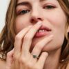 April-Geburtsstein Eternity Circle Ring – Sterlingsilber