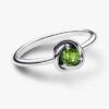 April-Geburtsstein Eternity Circle Ring – Sterlingsilber