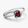 April-Geburtsstein Eternity Circle Ring – Sterlingsilber