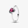 April-Geburtsstein Eternity Circle Ring – Sterlingsilber