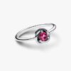 April-Geburtsstein Eternity Circle Ring – Sterlingsilber