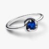 April-Geburtsstein Eternity Circle Ring – Sterlingsilber