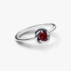 April-Geburtsstein Eternity Circle Ring – Sterlingsilber