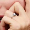 April-Geburtsstein Eternity Circle Ring – Sterlingsilber