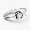 April-Geburtsstein Eternity Circle Ring – Sterlingsilber