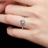 April-Geburtsstein Eternity Circle Ring – Sterlingsilber