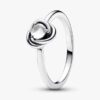 April-Geburtsstein Eternity Circle Ring – Sterlingsilber
