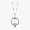 Eternity-Creolen-Set mit August-Geburtsstein, 3er-Set mit O Pendant