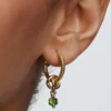 Facettierter, frühlingsgrüner Eternity-Circle-Dangle Charm, 14-karätig vergoldet Facettierter, frühlingsgrüner Eternity-Circle-Dangle Charm, 14-karätig vergoldet