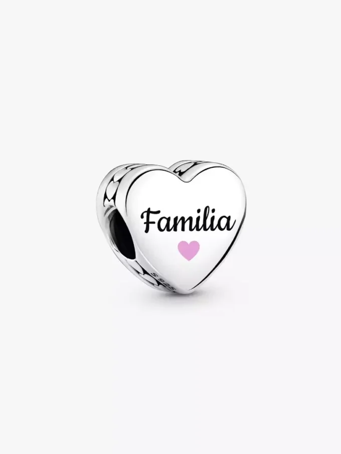 Familia Herz-Charm aus Sterlingsilber Familia Herz-Charm aus Sterlingsilber