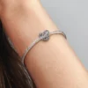 Familienherz-Charm aus Sterlingsilber Familienherz-Charm aus Sterlingsilber