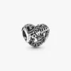 Familienherz-Charm aus Sterlingsilber Familienherz-Charm aus Sterlingsilber