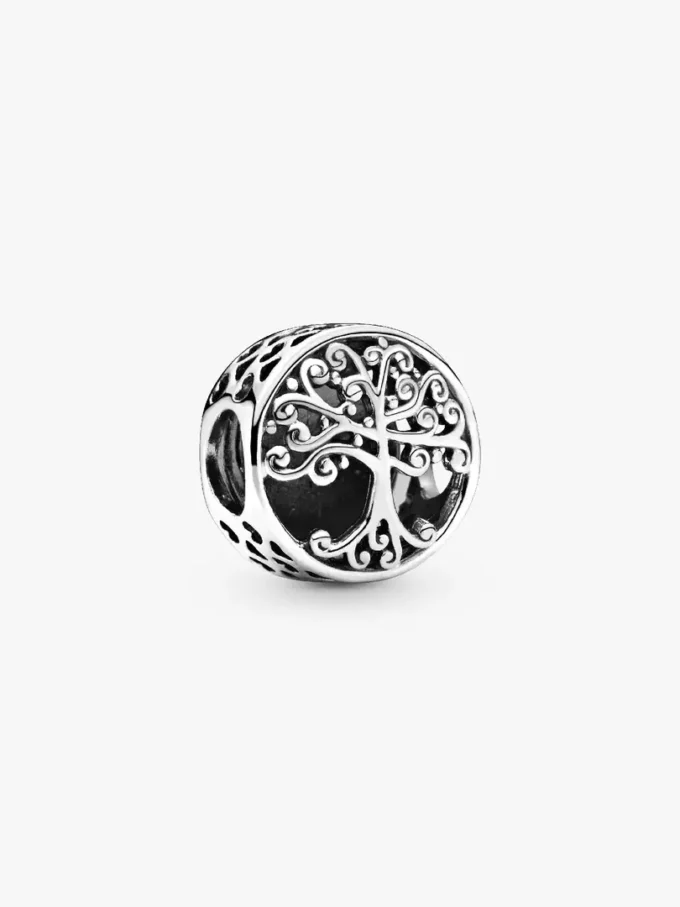 Familienstammbaum-Charm aus Sterlingsilber