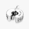 Family Always Pavé Clip Charm aus Sterlingsilber Family Always Pavé Clip Charm aus Sterlingsilber
