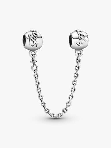 „Family Forever“-Safety Chain mit Charm – Sterlingsilber „Family Forever“-Safety Chain mit Charm – Sterlingsilber