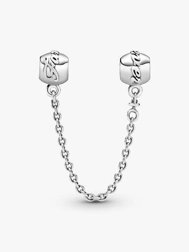 „Family Forever“-Safety Chain mit Charm – Sterlingsilber „Family Forever“-Safety Chain mit Charm – Sterlingsilber