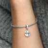 Family Love Double Dangle Charm – Sterlingsilber Family Love Double Dangle Charm – Sterlingsilber