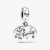 Family Love Double Dangle Charm – Sterlingsilber Family Love Double Dangle Charm – Sterlingsilber