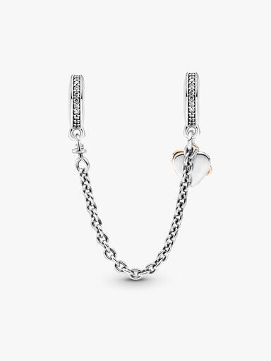 Family Safety Chain Charm – Sterlingsilber, 14 Karat Roségold-Beschichtung Family Safety Chain Charm – Sterlingsilber, 14 Karat Roségold-Beschichtung