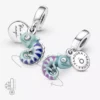 Farbwechselnder Chamäleon-Dangle Charm aus Sterlingsilber Farbwechselnder Chamäleon-Dangle Charm aus Sterlingsilber