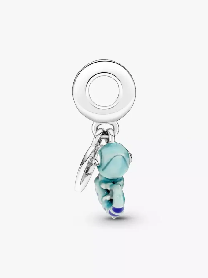 Farbwechselnder Chamäleon-Dangle Charm aus Sterlingsilber Farbwechselnder Chamäleon-Dangle Charm aus Sterlingsilber