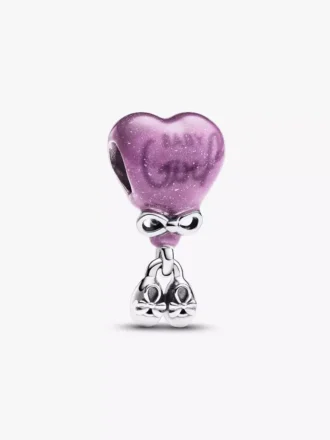 Farbwechselnder „Gender Reveal Girl“-Charm aus Sterlingsilber