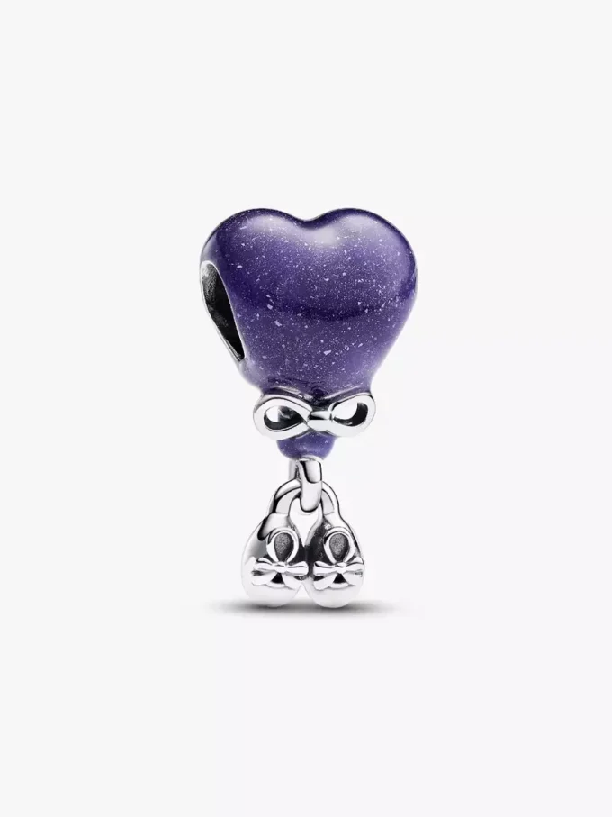 Farbwechselnder „Gender Reveal Girl“-Charm aus Sterlingsilber Farbwechselnder „Gender Reveal Girl“-Charm aus Sterlingsilber