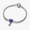 Farbwechselnder „Gender Reveal Girl“-Charm aus Sterlingsilber Farbwechselnder „Gender Reveal Girl“-Charm aus Sterlingsilber