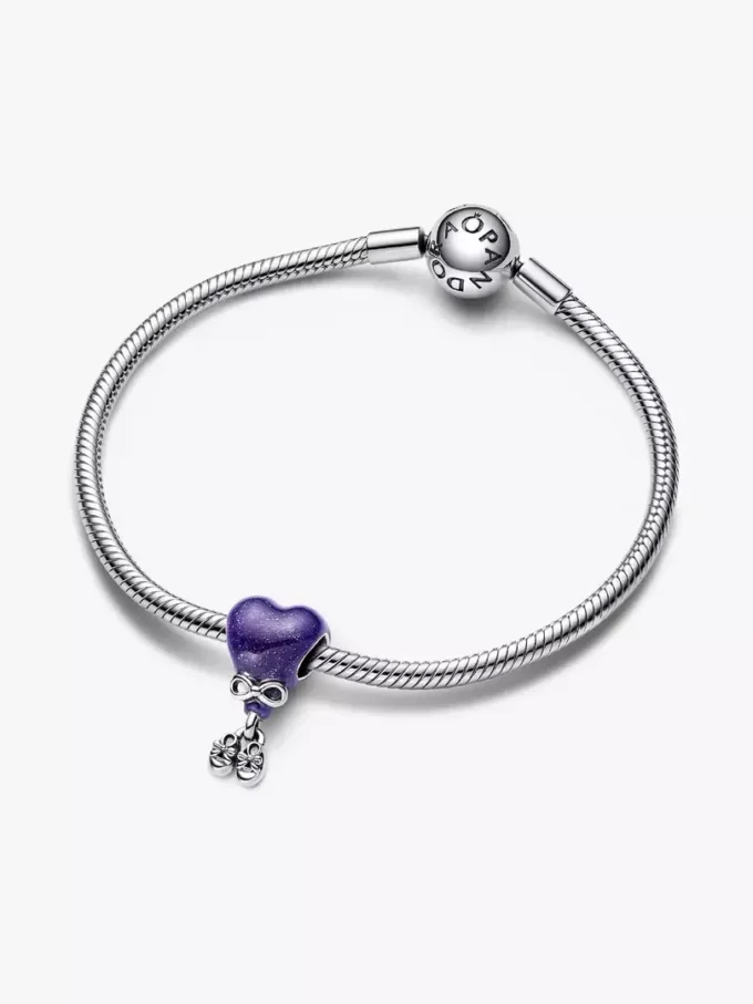 Farbwechselnder „Gender Reveal Girl“-Charm aus Sterlingsilber Farbwechselnder „Gender Reveal Girl“-Charm aus Sterlingsilber