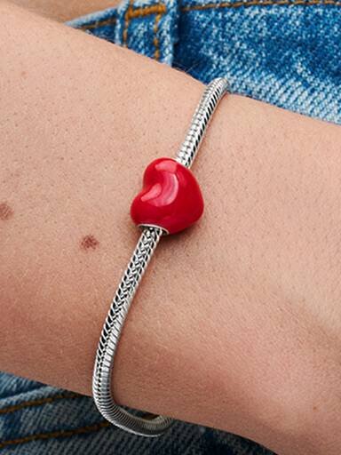 Farbwechselnder Herz-Charm mit versteckter Botschaft – Sterlingsilber Farbwechselnder Herz-Charm mit versteckter Botschaft – Sterlingsilber
