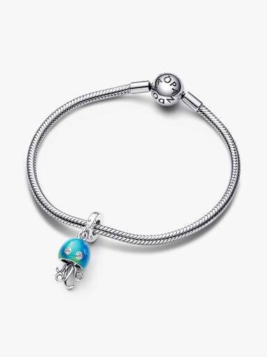 Farbwechselnder Quallen-Dangle Charm – Sterlingsilber Farbwechselnder Quallen-Dangle Charm – Sterlingsilber