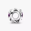 Februar-Charm „Purple Eternity Circle“ aus Sterlingsilber Februar-Charm „Purple Eternity Circle“ aus Sterlingsilber