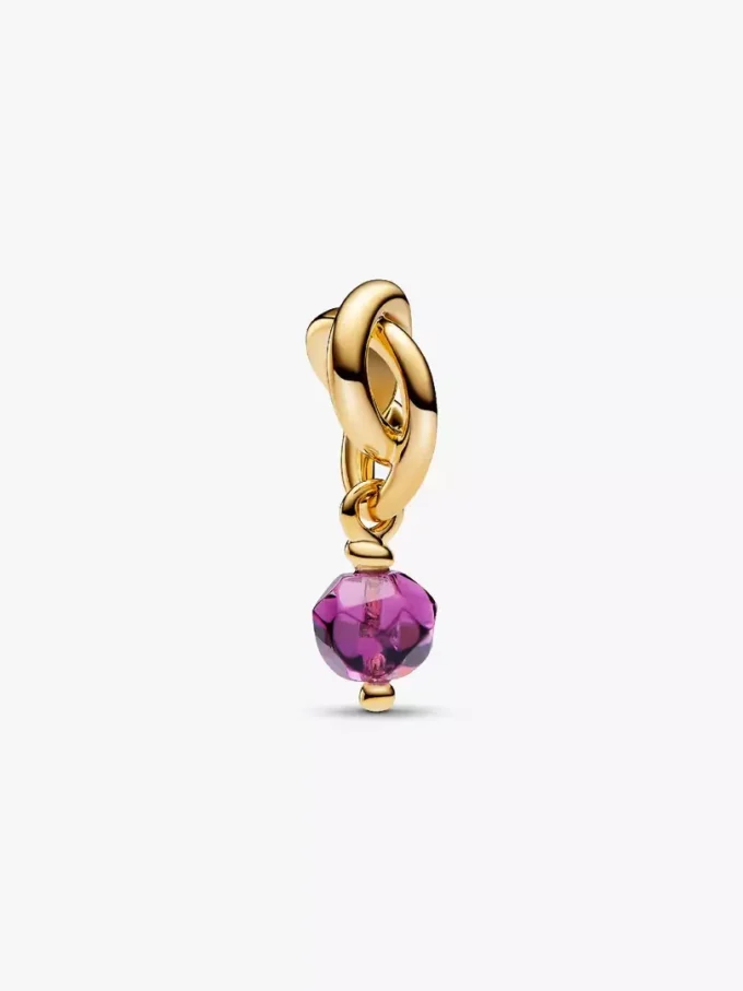 Februar-Dangle Charm-Halsketten-Set zum Gravieren, 3er-Set Februar-Dangle Charm-Halsketten-Set zum Gravieren, 3er-Set