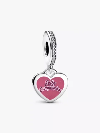 „Feliz cumpleaños“-Dangle Charm aus Sterlingsilber „Feliz cumpleaños“-Dangle Charm aus Sterlingsilber