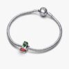 Festlicher Auto- und Weihnachtsbaum-Charm – Sterlingsilber