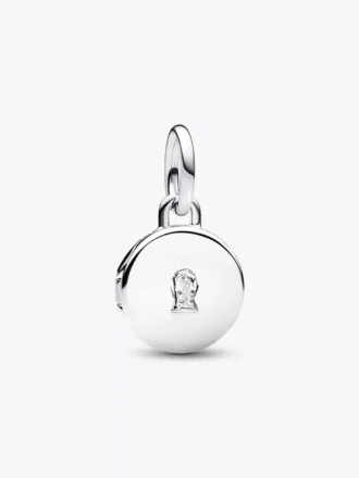 Öffnbarer & gravierbarer LiebesLocket-Dangle Charm aus Sterlingsilber